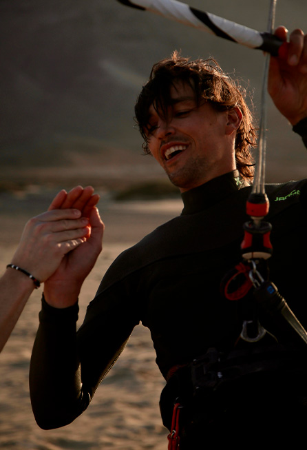 kyte surf victor en la playa